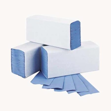 1-Ply M-Fold Hand Towel Blue (Pack of 3000)