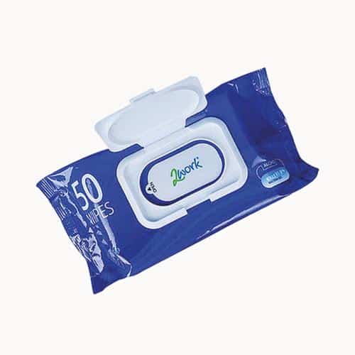 Antibacterial Alcohol Hand Wipes - Pack of 50