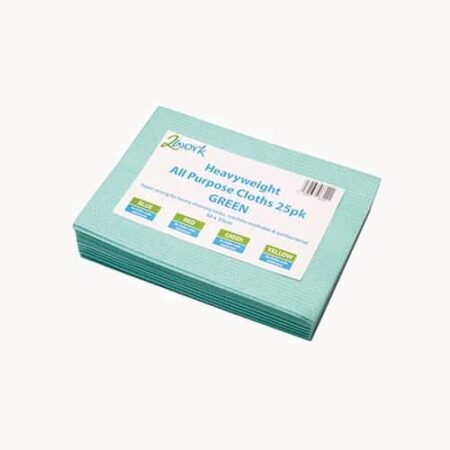 Heavyweight Cloth 400x400mm Green (Pack of 25)