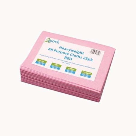 Heavyweight Cloth 400x400mm Red - Pack of 25
